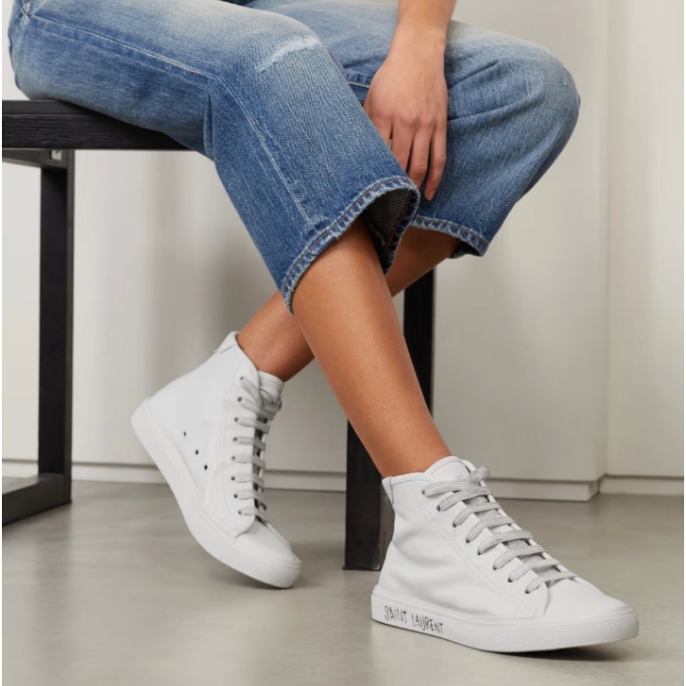 Saint Laurent Malibu High-Top Sneaker - Picture 2 of 8